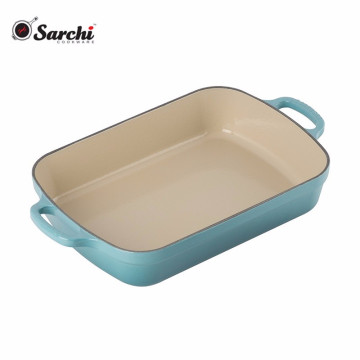 Enamel Cast Iron Dish Pan